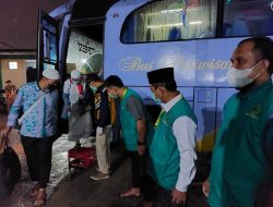Jemaah Haji Kloter 6 BTH/Kloter 3 Riau Tiba di Debarkasi Antara Riau