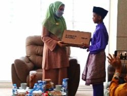 Pasca Ikuti Olimpiade Sains Tingkat Nasional, M Rafil Kurniawan Temui Bupati Inhu