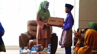 Pasca Ikuti Olimpiade Sains Tingkat Nasional, M Rafil Kurniawan Temui Bupati Inhu