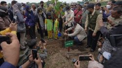 Gubernur Riau dan Menteri LHK Tanam Pohon di Tepian DAS Indragiri