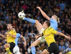 Gol Indah Haaland Matikan Mimpi Dortmund
