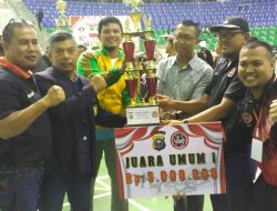 Tim Polresta Pekanbaru Juara Umum Kejurda Karate Inkanas 2022