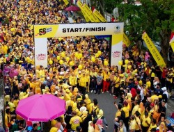 Ribuan Peserta Jalan Sehat Kuningkan Pekanbaru, Syamsuar: Do’akan Golkar Menang Pemilu 2024