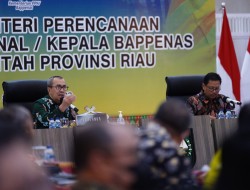Curhat ke Bappenas RI, Gubernur Riau: Infrastruktur Kami Masih Perlu Dukungan Pemerintah Pusat