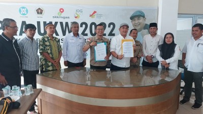 Sukseskan Pemilu 2024, Bawaslu Kampar Teken MoU dengan PWI Riau