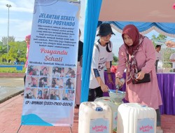 Momen Jalan Sehat BUMN ke-25, KPI RU Dumai Berhasil Kumpulkan 44 Kg Minyak Jelantah