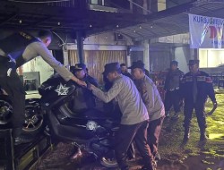 Razia Balap Liar dan Knalpot Brong, 4 Unit Sepeda Motor Diamankan Polsek Bukit Raya