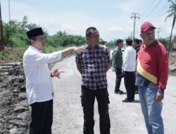 Gubernur Syamsuar Tinjau Perbaikan Jalan Kampar Rohul