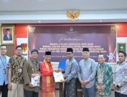Di Hari Baik, Mantan Ketua DPRD Riau Dr. H. Chaidir Mendaftar Sebagai Bacalon DPD RI