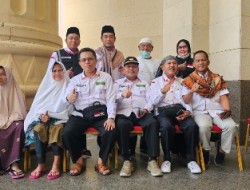 Kakanwil Kemenag Riau Kunjungi Kloter BTH 02 dan 04 di Hotel Meezab Al Sabiq 2 Mekkah