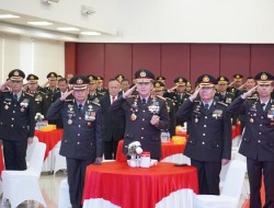 Kapolda Riau Hadiri Upacara Hari Lahir Pancasila Secara Virtual