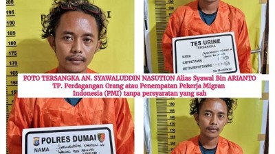 Polres Dumai Berhasil Amankan DPO Perdagangan Orang