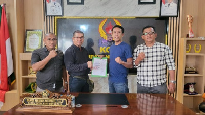 Pengurus PGSI Bengkalis Masa Bakti 2023-2027 Serahkan SK ke KONI Bengkalis