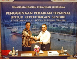 PHR Tandatangani Perjanjian Kerja Sama Perairan dengan KSOP Dumai