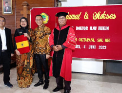 Sekretaris Prodi Magister Ilmu Hukum Sekolah Pascasarjana Unilak Raih Gelar Doktor dengan Cumlaude