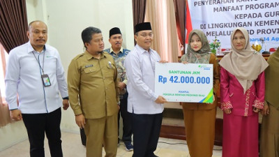 1.336 Guru MDTA Riau Terima Kartu BPJAMSOSTEK