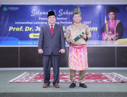 Prof Junaidi Dilantik Jadi Rektor Unilak Periode 2023 2027