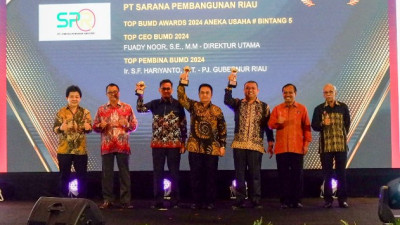 PT SPR Kembali Raih Penghargaan Top BUMD Awards 2024