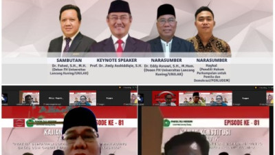 FH Unilak Undang Mantan Ketua MK Prof Jimly Narsumber Webinar Terkait Batas Usia Calon Kepala Daerah