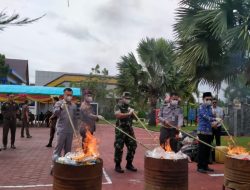 Kejari Bengkalis Musnahkan BB 187 Perkara