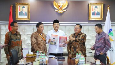 Ketum SMSI Firdaus Pimpin Audiensi dengan Mensos Saifullah Yusuf