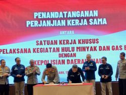 SKK Migas-Polda Riau Teken Perpanjangan Perjanjian Kerja Sama (PKS) Ke-5